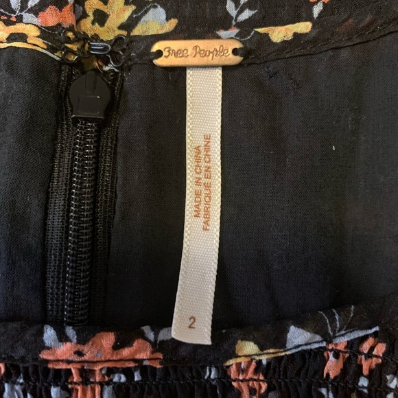 Free People Doll Pants Mini Dress Floral Tunic - Picture 4 of 9